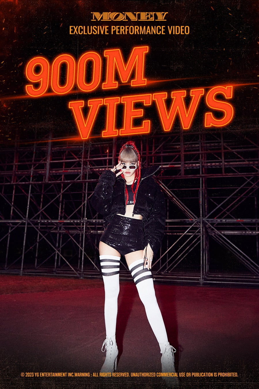 Lisa's solo song 'MONEY' performance video exceeds 900 million views