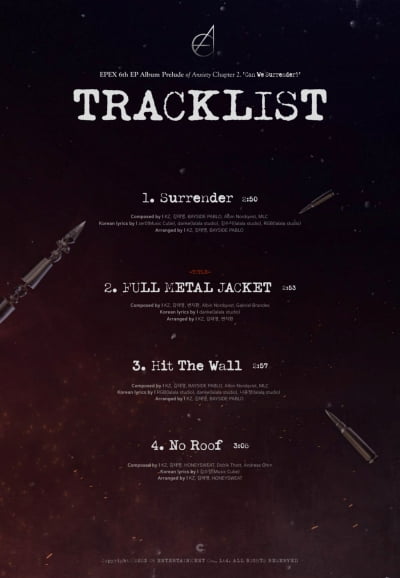 EPEX unveils 6th EP tracklist