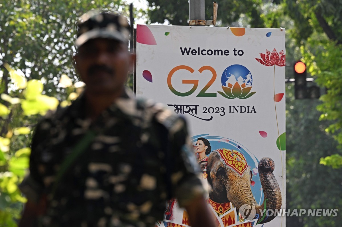 인도 뉴델리 G20 정상회의 앞두고 테러 대비 강화