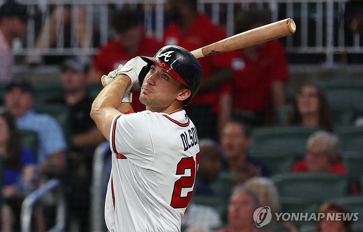 오타니 부상으로 빠진 사이…'45호포' 올슨, MLB 홈런 1위 탈환