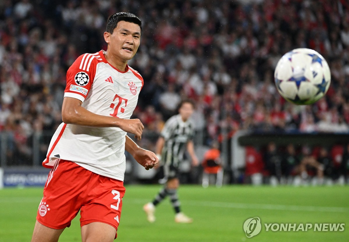 '김민재 풀타임' 뮌헨, UCL 첫 경기서 난타전 끝 맨유에 4-3 승