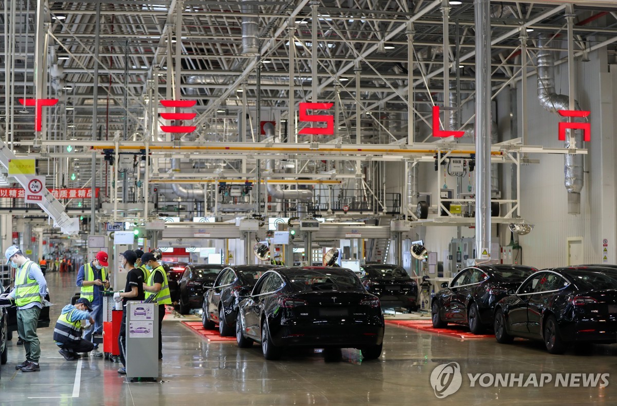 테슬라 中상하이 공장, 가동 4년여만에 신차 생산 200만대 달성