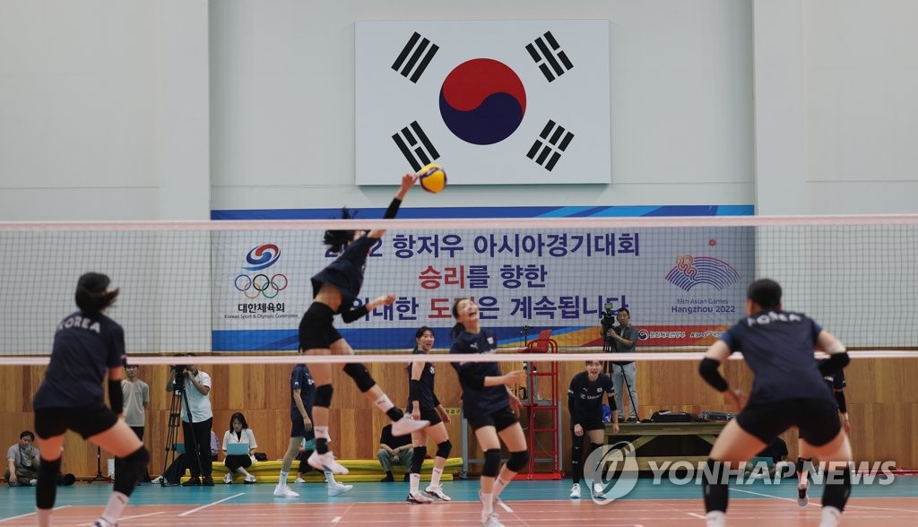 한국 여자배구, 아시아선수권서 우즈베키스탄 완파