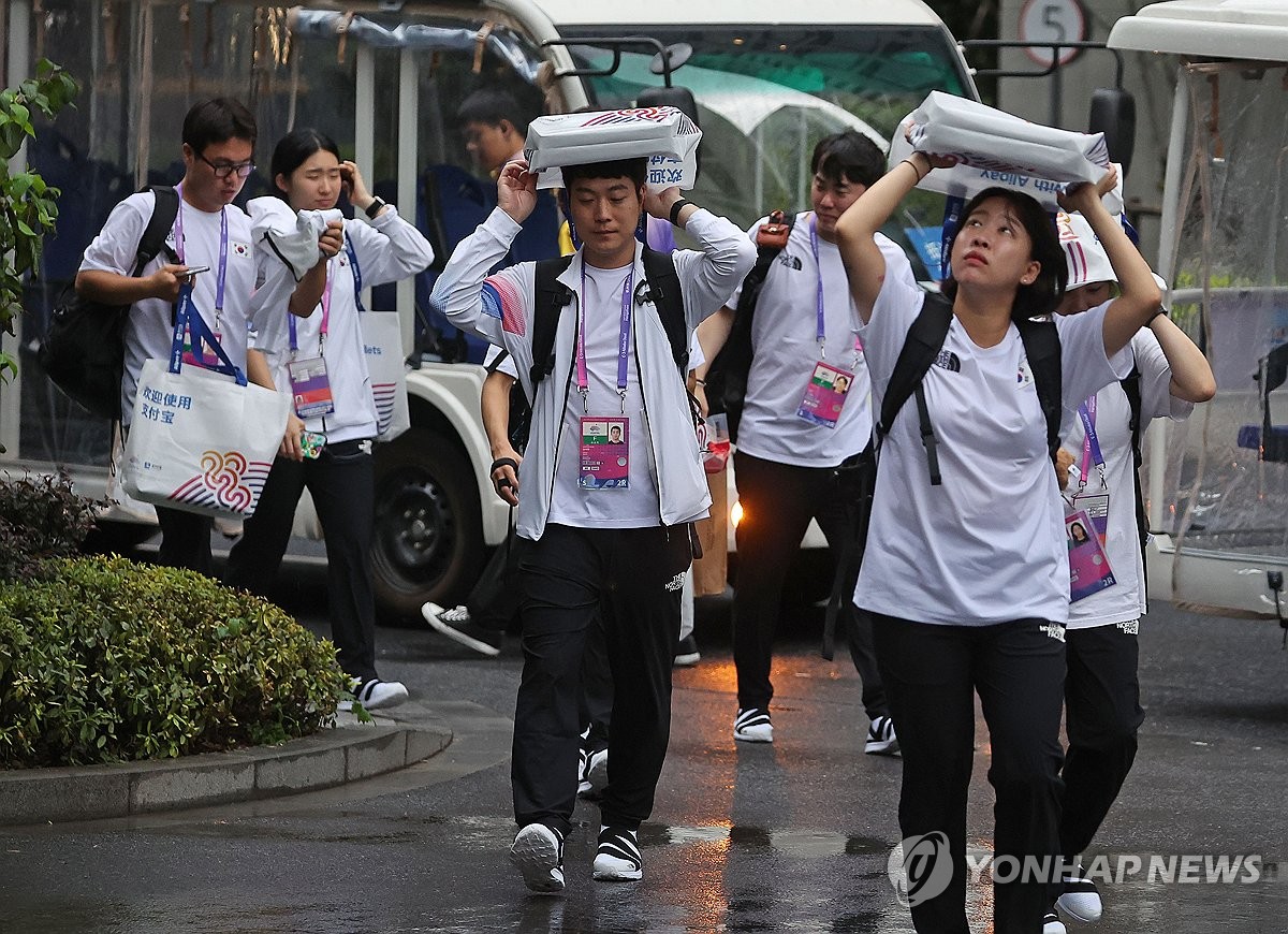 [아시안게임] 악천후로 실내서 개회식 열릴 수도…규모 축소 가능성