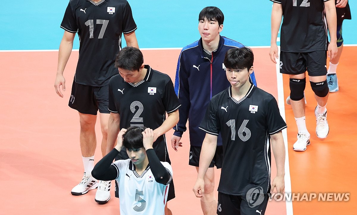 [아시안게임] 한국 남자배구, 태국과 7∼10위 순위 결정전