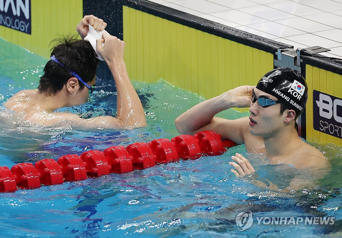 [아시안게임] '자유형 100ｍ 예선 2위' 황선우 "결승에서 더 열심히"