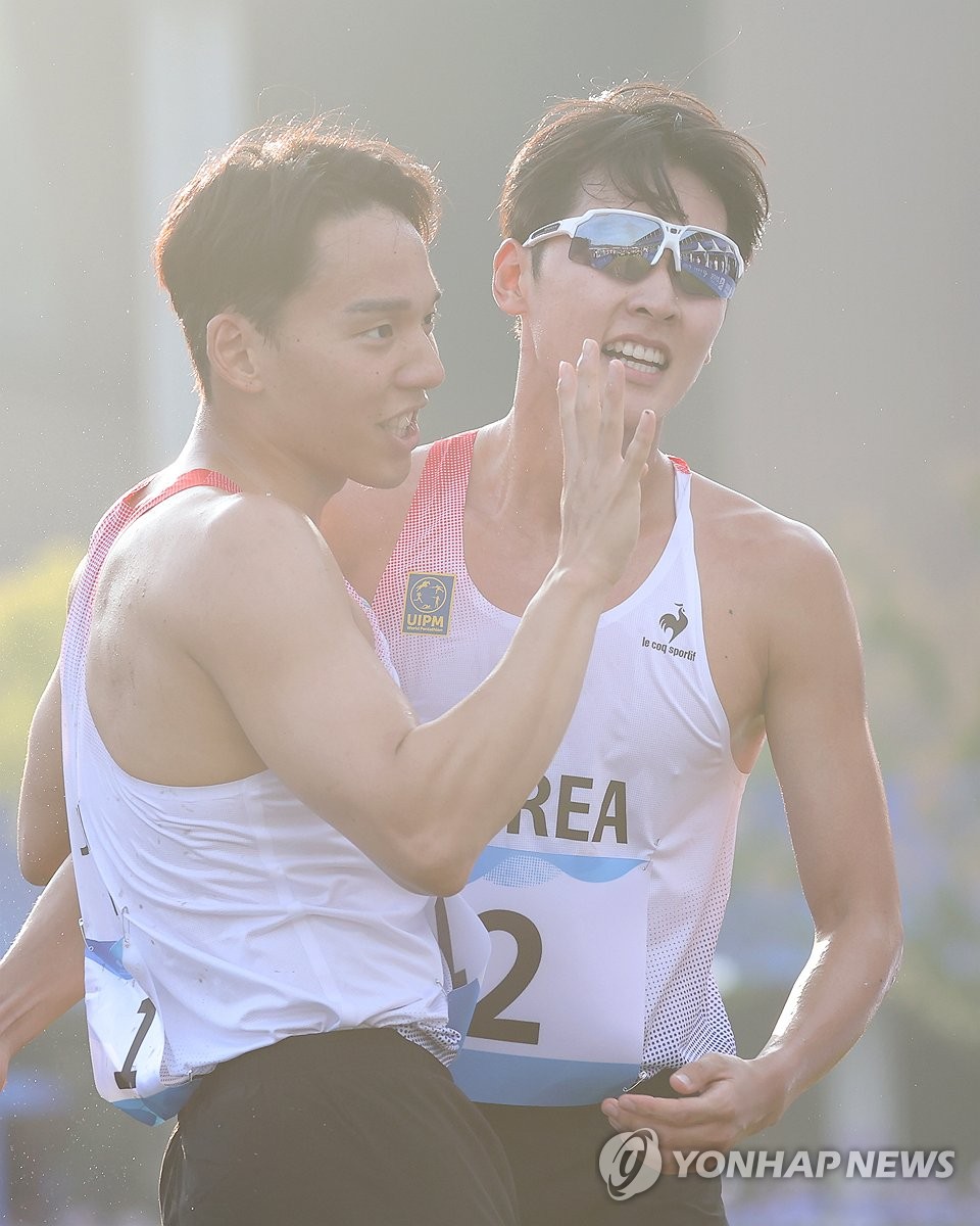 [아시안게임] 근대5종 전웅태, 한국 대회 첫 2관왕…개인·단체 석권