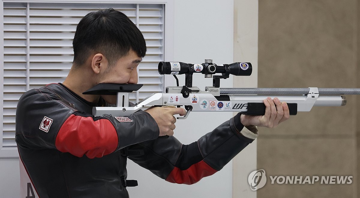 [아시안게임] 한국 사격, 남자 러닝타깃 단체전 금메달…북한에 역전승