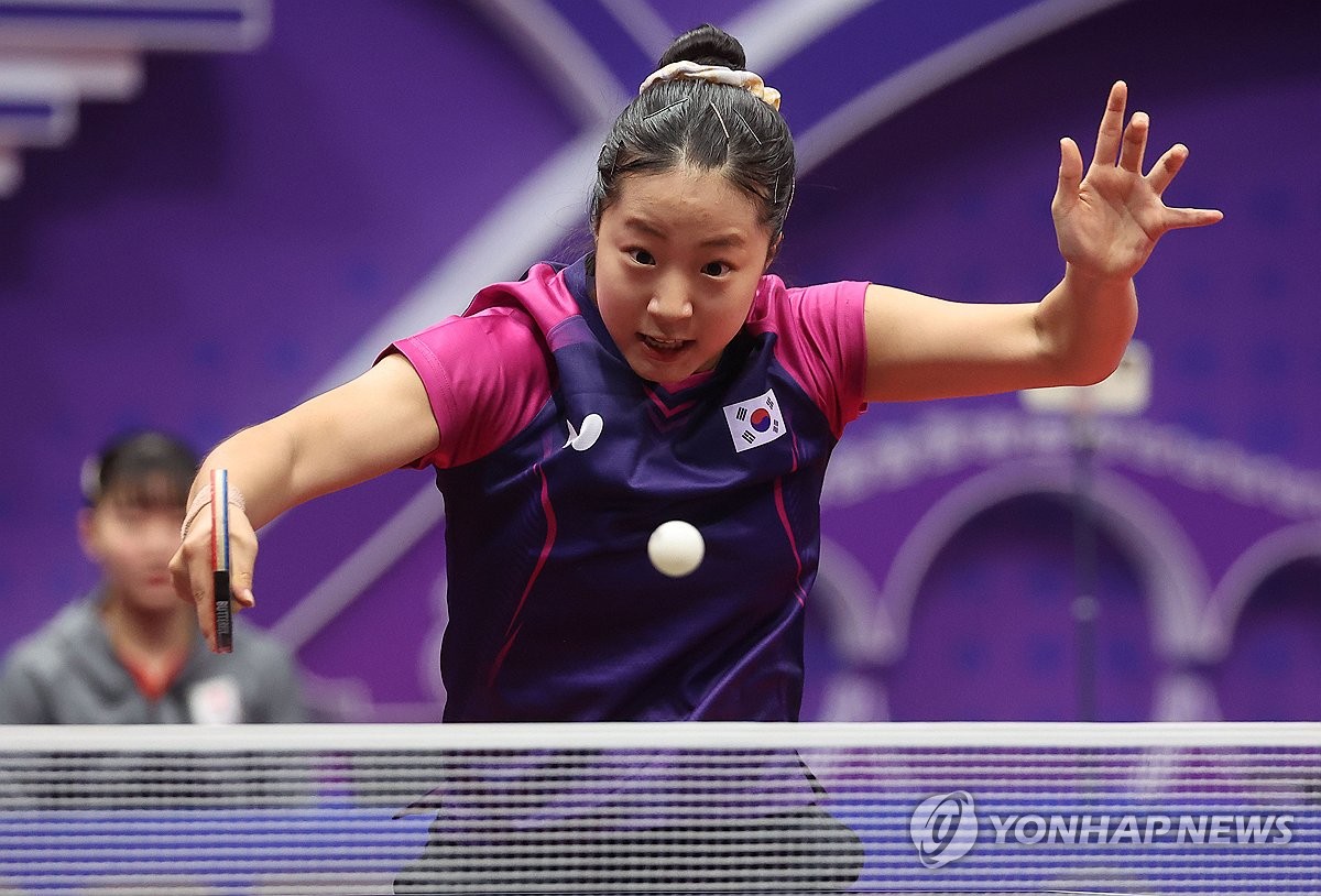 [아시안게임] 한국 여자탁구, 일본에 져 단체전 동메달…신유빈 2패