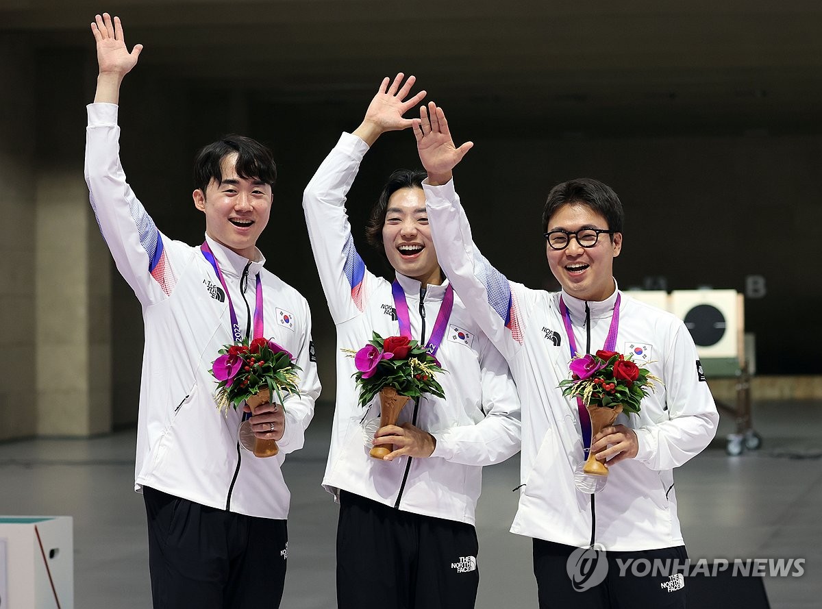 [고침] 스포츠([아시안게임] 남자 러닝타깃 단체전서 첫 '…)