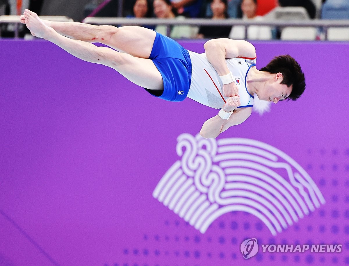 [아시안게임] 김한솔, 체조 남자 마루운동 금메달…2연패 달성(종합)