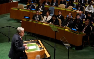유엔 사무총장, 일반토의 개막 연설…"안보리 개혁해야"