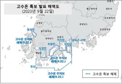 해수부, 고수온 특보 전면 해제…57일간 지속