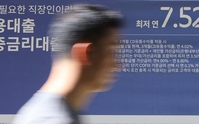 가계대출 차주 1인당 소득의 3배가량 빚졌다