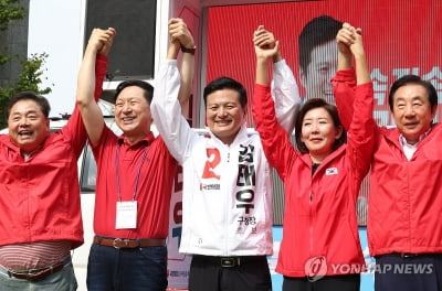 강서 달려간 與…"김태우 되면 대통령도 서울시장도 밀어줄 것"