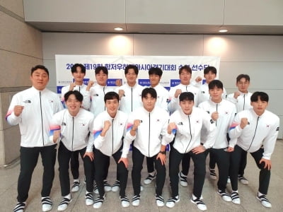 [아시안게임] 남자 수구대표팀, 항저우 도착…33년 만에 메달 도전