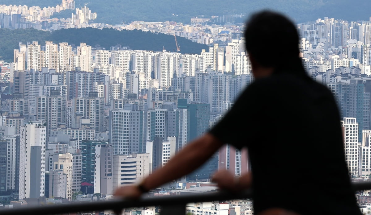 서울 남산에서 내려다 본 시내 아파트의 모습. 사진=뉴스1