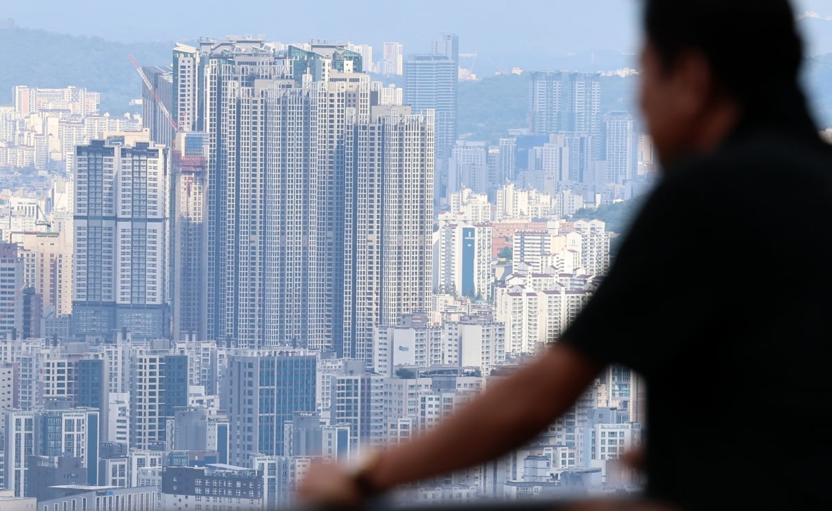 서울 남산에서 내려다 본 시내 아파트의 모습. 사진=뉴스1