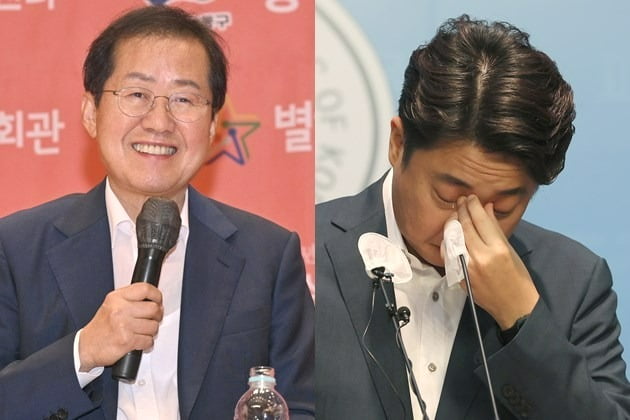 왼쪽부터 홍준표 대구시장, 이준석 전 국민의힘 대표 / 사진=연합뉴스