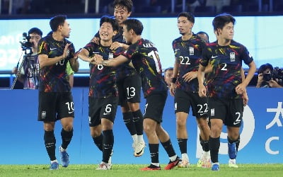 AG 남자 축구, 중국 2-0 제압…6회 연속 4강 진출