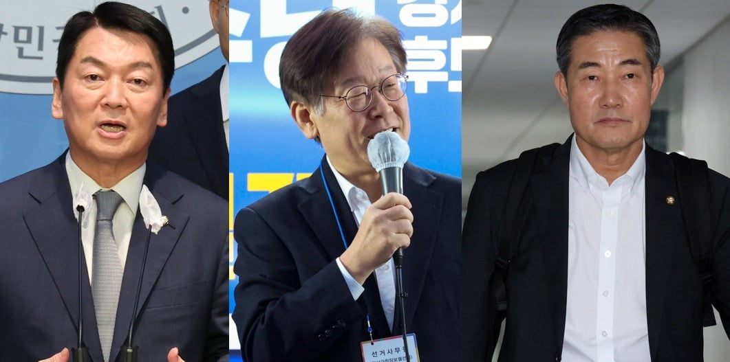 (왼쪽부터) 안철수 국민의힘 의원, 이재명 더불어민주당 대표, 신원식 국방부 장관 /사진=연합뉴스