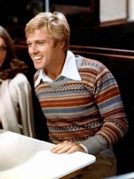 Robert Redford's Colorful Fair Isle Sweater in The Way We Were