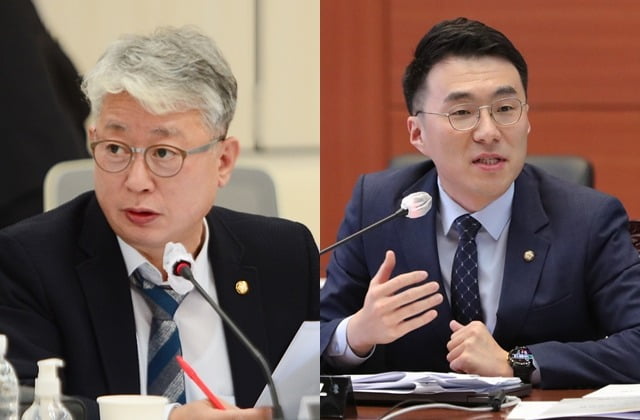 조응천 더불어민주당 의원(왼쪽), 김남국 무소속 의원. / 사진=뉴스1