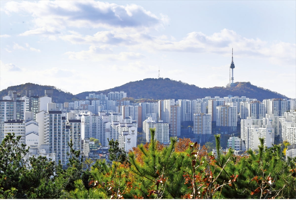 서울 성동구 옥수동과 금호동 일대 아파트의 모습.               한경DB