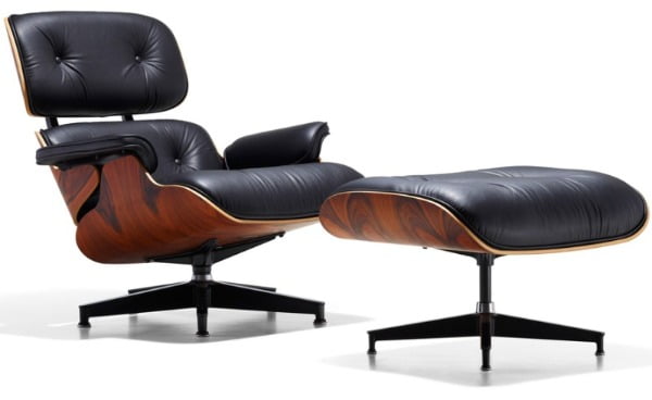 임스 라운지 체어 (Eames Lounge Chair and Ottoman), 찰스 레이 임즈, 1956© Herman Miller