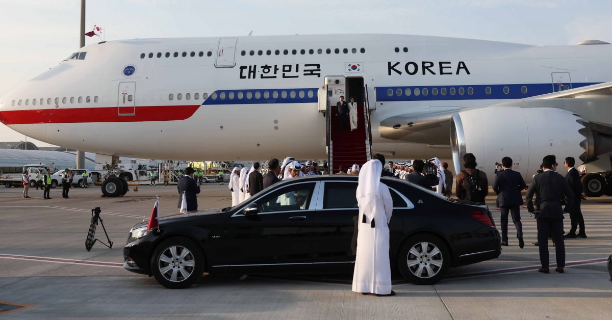 [포토] 한국 정상 최초로 카타르 국빈 방문하는 윤 온라인 카지노 합법 사이트