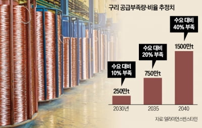 "2030년 구리 250만t 부족"…빛나는 광산株