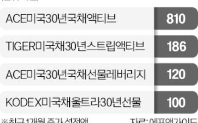 美 국채 ETF 손실에도 한 달 새 900억 몰렸다