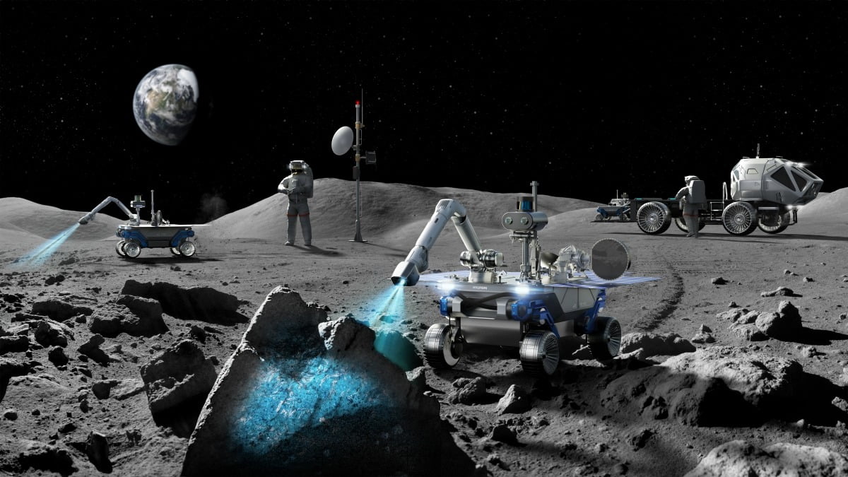 현대차가 공개한 달 탐사 로버 콘셉트 이미지. 사진=현대차그룹
