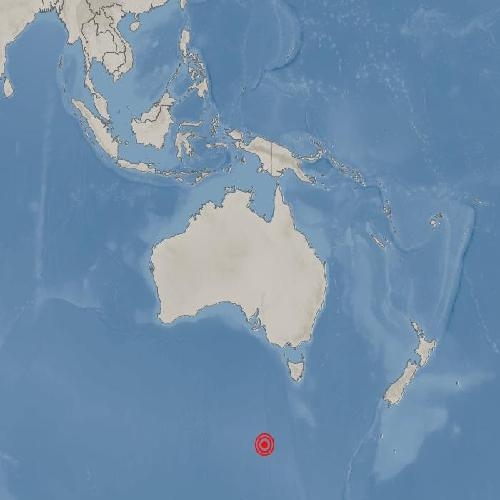호주 태즈메이니아주 호바트 남남서쪽 바다 규모 6.0 지진 발생