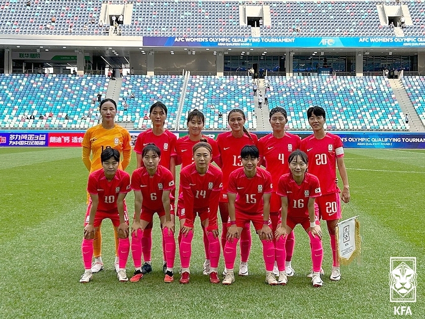 여자축구 벨호, 내일 한중전…파리행 8부 능선 도전