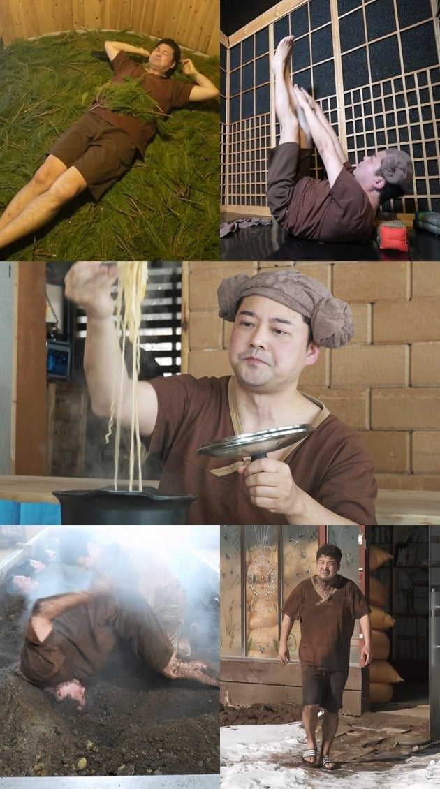 'Palm oil' Jeon Hyun-moo, shocking visual of being buried in mud for detox