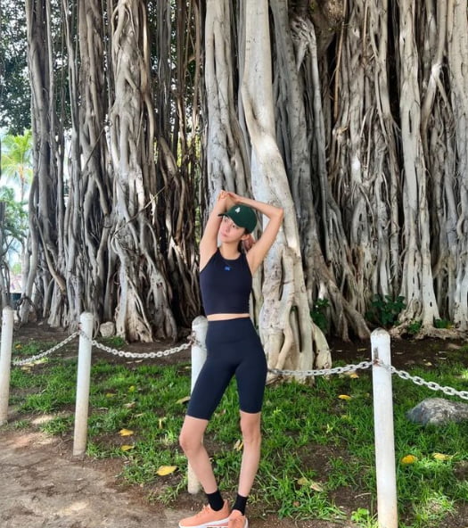 Yui, who gained 8kg, has ‘honey thighs’ wearing bike shorts