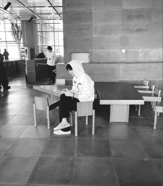 BTS RM reveals boyfriend photo wearing hoodie