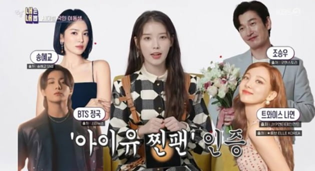 IU, Song Hye-kyo, and BTS's Jung Kook are also among the celebrities who are 'big fans'