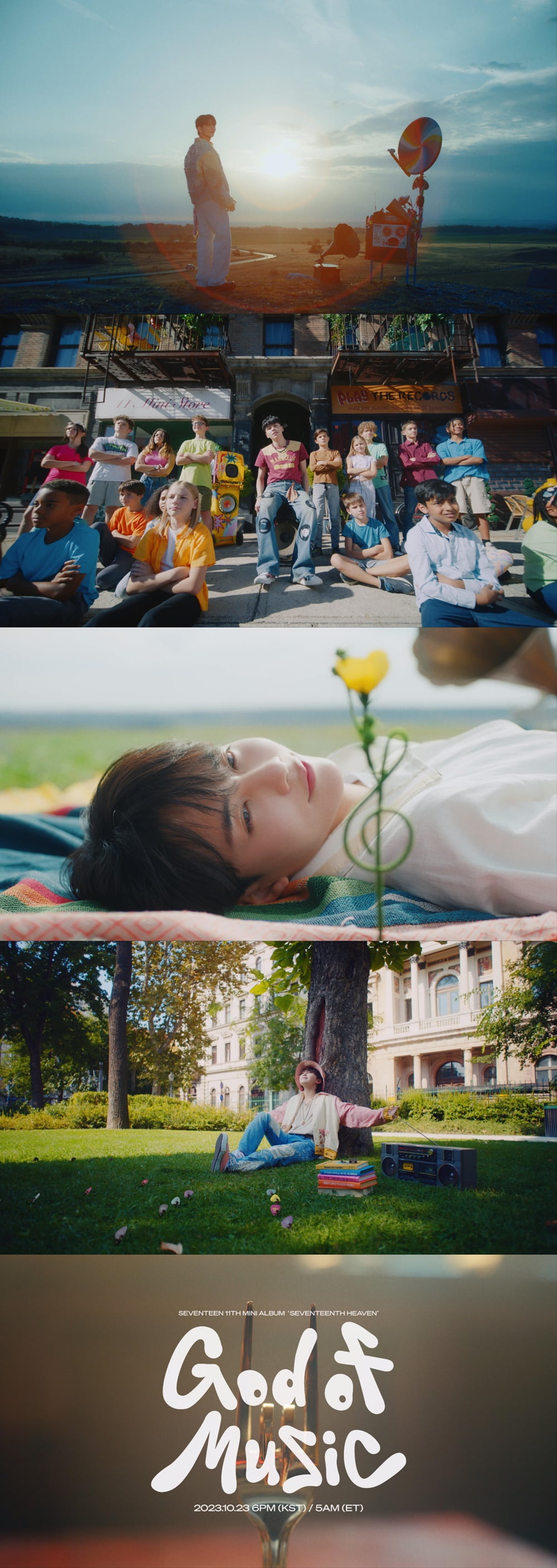 ‘Comeback on the 23rd’ Seventeen releases MV teaser for title song ‘God of Music’… A preview of a ‘giant festival’