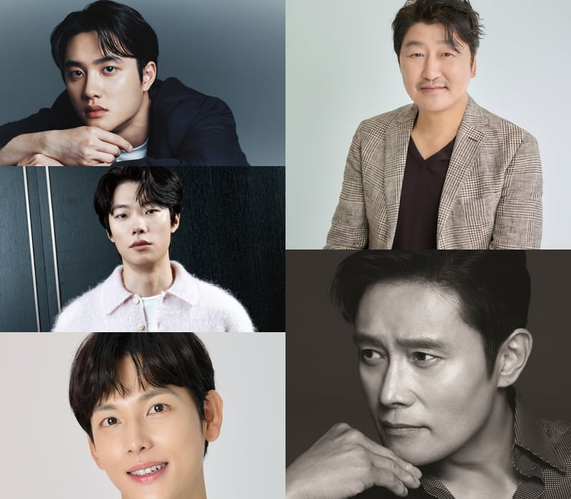 배우 도경수, 류준열, 임시완, 송강호, 이병헌. /사진제공=SM 엔터테인먼트, NEW, 롯데엔터테인먼트, 바른손이앤에이, BH엔터테인먼트