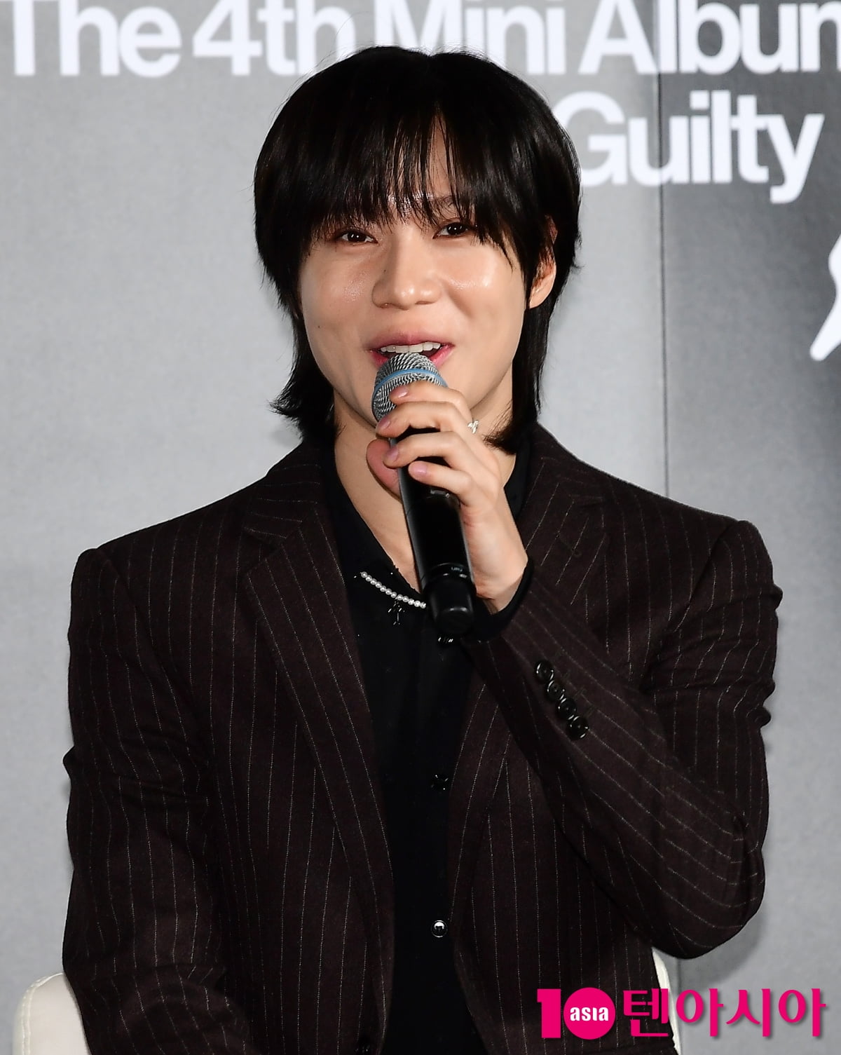 [TEN포토]샤이니 태민 "타이틀곡 '길티' 샤이니때 쓸려고 했었다"