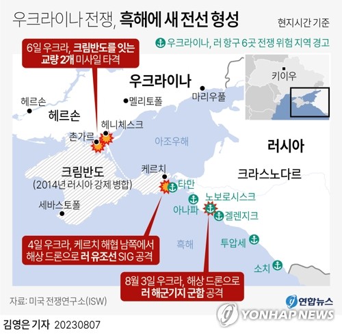"우크라군, 남부 헤르손서 전과…러 점령 드니프로강 동안 진격"