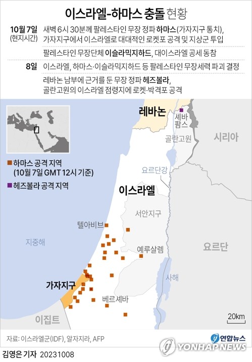 이-팔 전쟁에 헤즈볼라 개입…이스라엘 사망자 하루만에 2배로(종합)