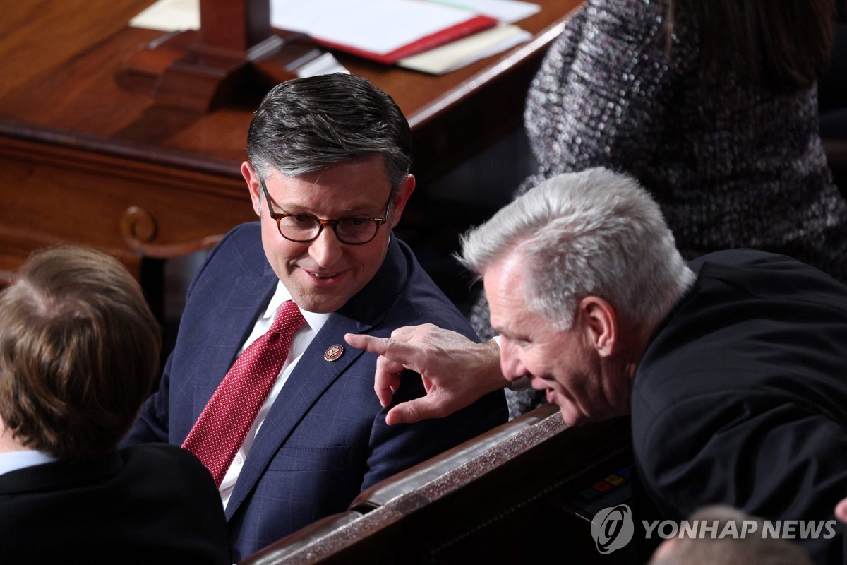 [2보] 美하원의장에 공화당 '親트럼프' 마이크 존슨…입법부 공백 해소