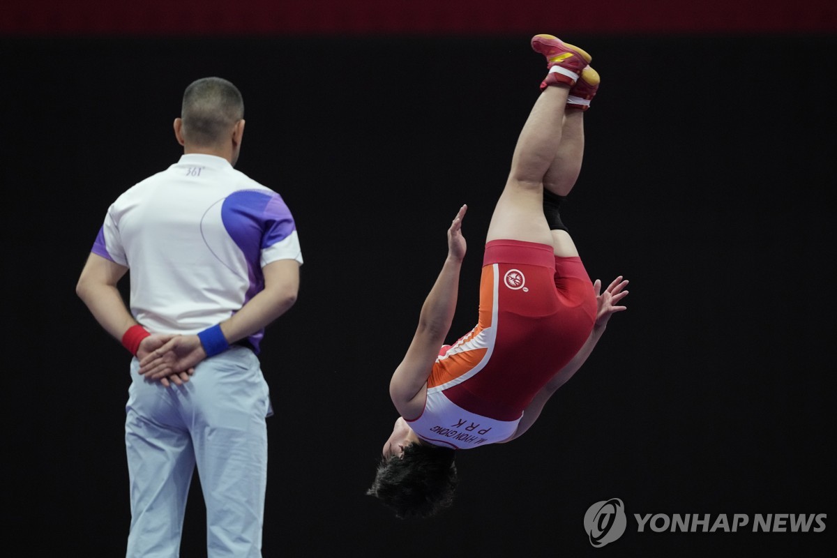 [아시안게임] 북한 여자 레슬링, 출전 선수 전원 메달…명형영은 금메달