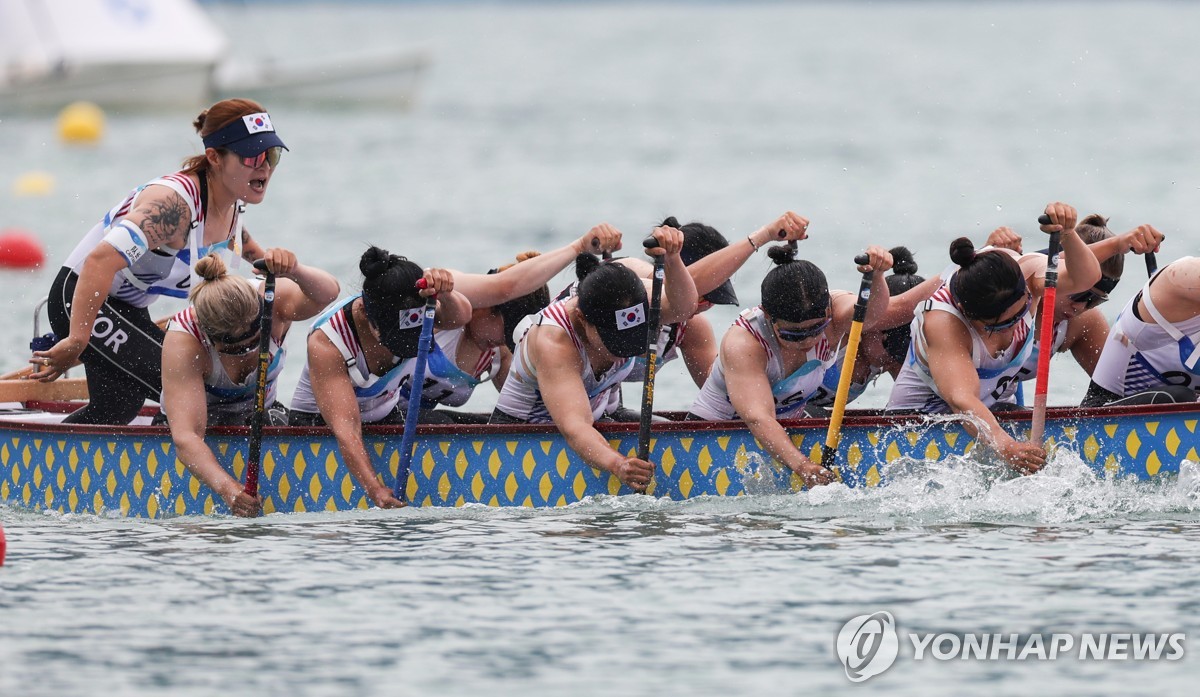 [아시안게임] "어제의 패배 갚았다"…'대역전극' 용선 1,000ｍ 북한 꺾고 銅