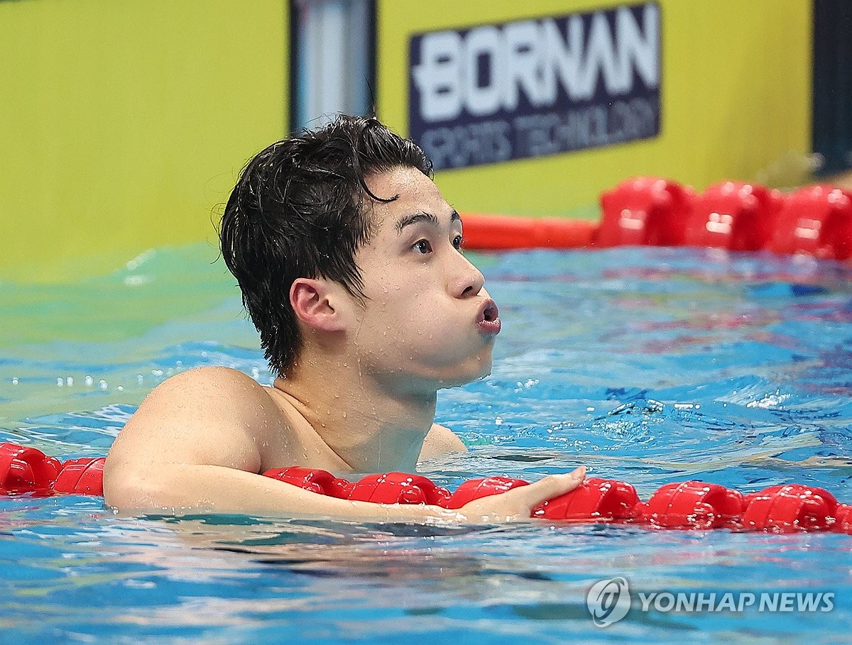 [전국체전] 수영 황선우, 역대 최초 3회 연속 MVP 도전…박태환 뛰어넘나