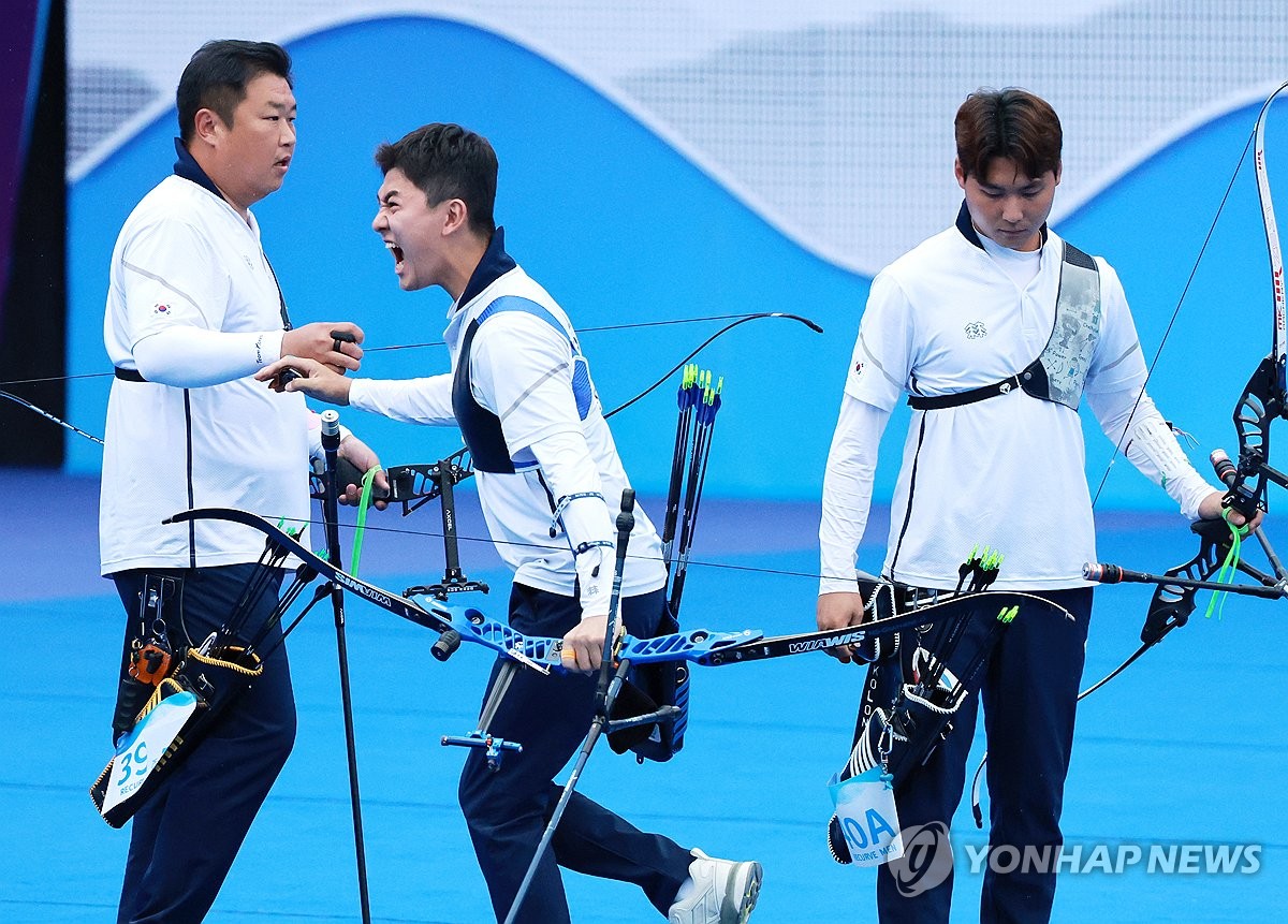 [1보] 슬롯사이트 업 양궁, 13년 만에 아시안게임 단체전 금메달