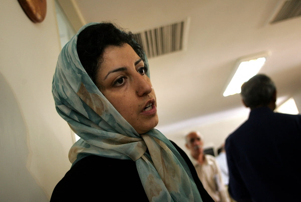 2023 노벨평화상을 수상한 이란의 여성 인권운동가 나르게스 모하마디./사진=AFP
